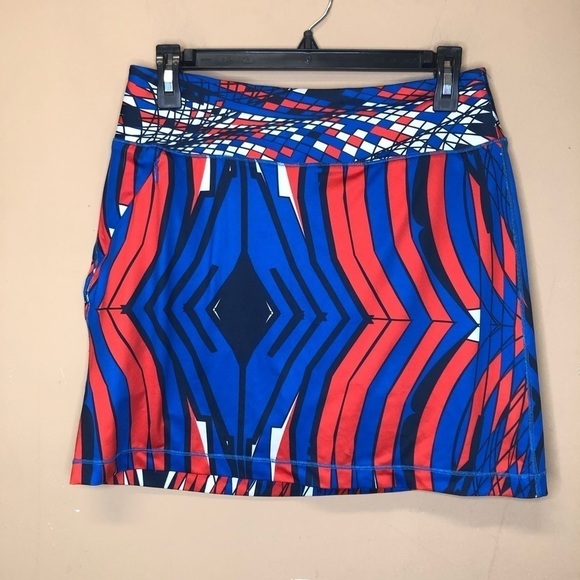 Chase 54 Golf Tennis Pickle Ball Skort Red Blue Size XS - Picture 1 of 5